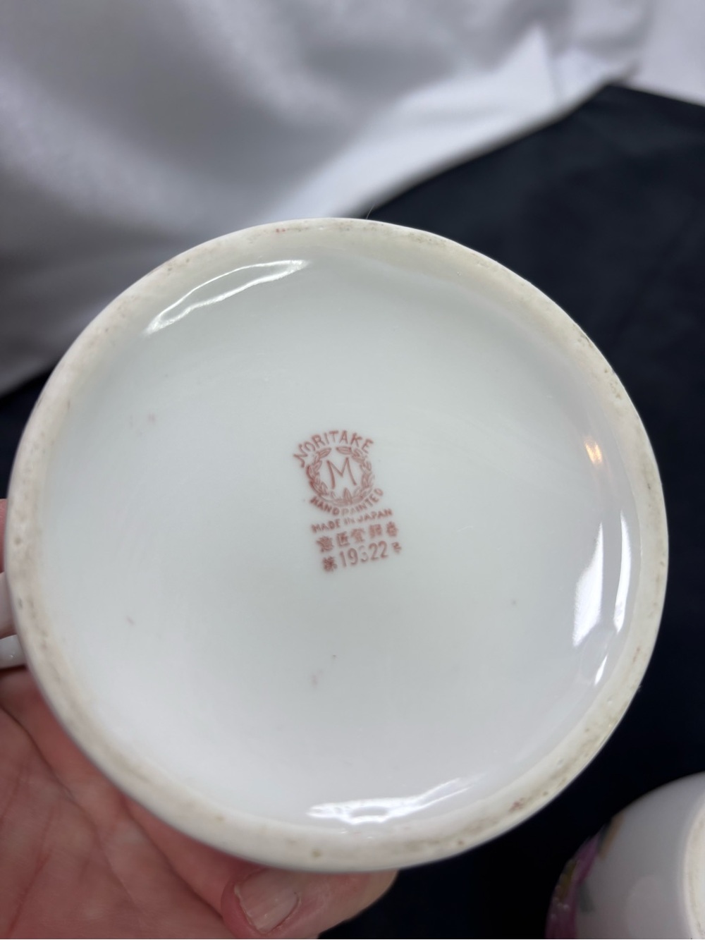 Vintage 1920's Noritake Hand-painted Sugar and Creamer Azalea Pattern # 19322 - Picture 9 of 9